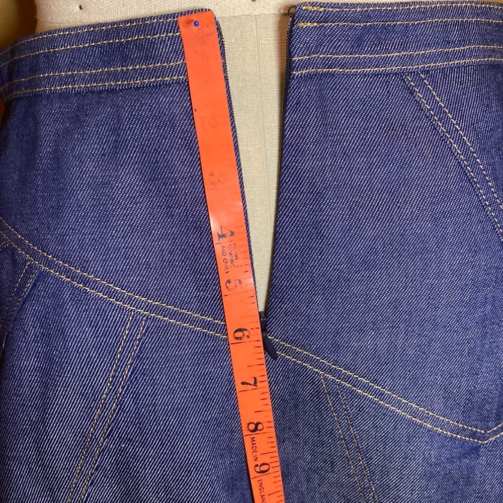Luxury Designer Andrew GN | Resort Mini Skirt w/ Glass Bead Stars Denim 4th July - Picture 13 of 16